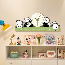 Panda Hanging Bell Decoration Painting Dining Room Sofa Background Wall Hanging Painting Bedroom Children Room Creative Home Decoration Goods