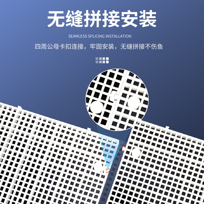 鱼缸加密隔离板底滤板水族箱网格板透明隔离网盖板乌龟晒台防跳网 - 图2