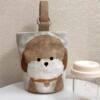 Cute puppy canvas portable lunch bag