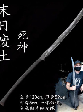 龙泉市一体户外防身欧美僵尸工坊刀剑锰钢大刀长短刀冷兵器未开刃
