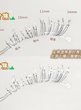 爆美！冬日圣诞雪花碎钻睫！星光碎钻假睫毛闪闪玩妆音乐节cos