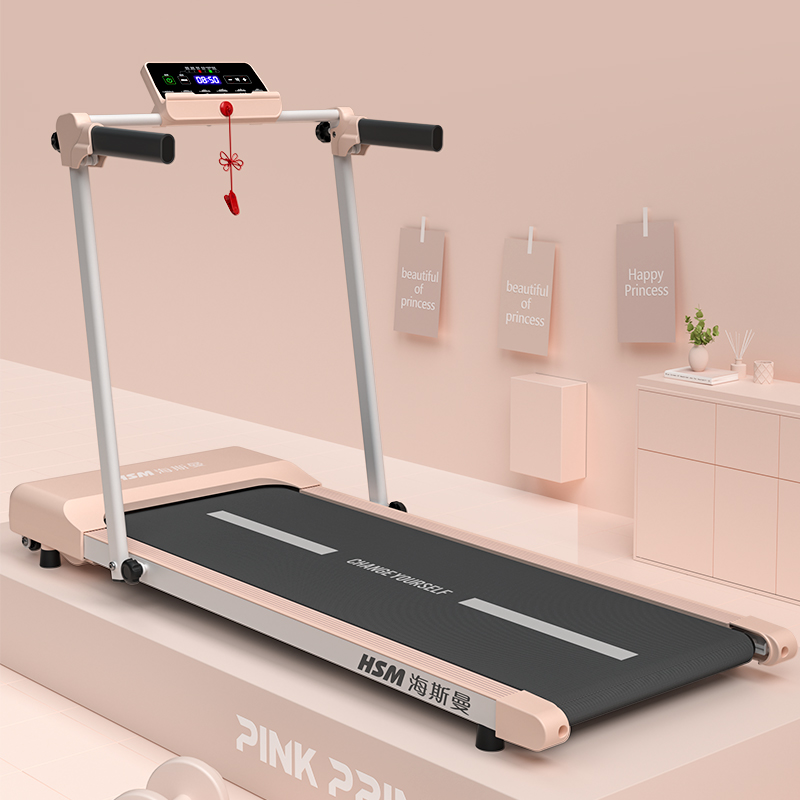 海斯曼家用跑步机小型室内简易可折叠电动平板走步机家庭健身器材 - 图0
