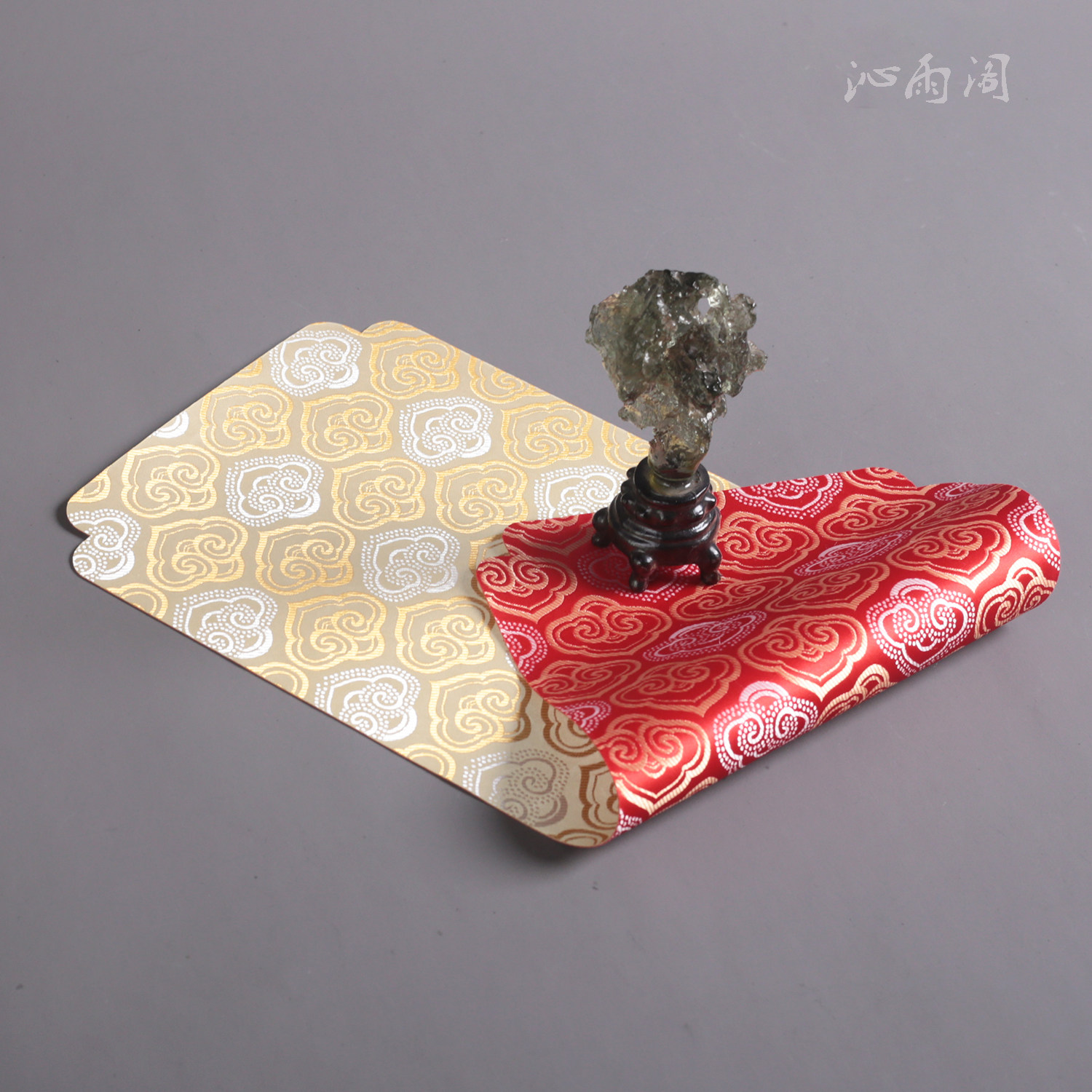 中式传统纹样茶席双面防水红色桌布过年装饰国风杯垫锦纹桌旗限定,淘宝优惠券,粉丝福利购,淘宝优惠卷