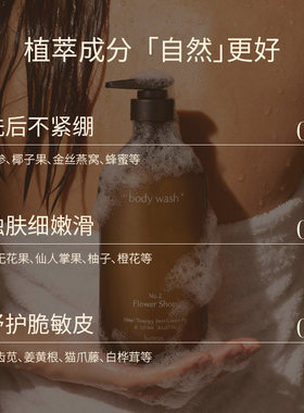 韩国进口hetras香氛沐浴露木质花香留香持久保湿滋润1013ml超大瓶