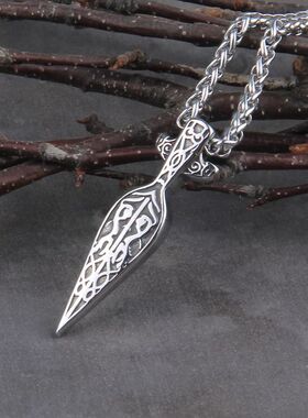 Never Fade viking sword spear pendant necklace viking scandi