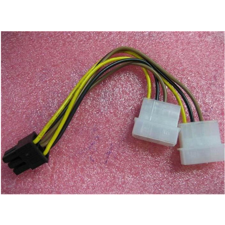 双P4转P6 显卡电源线 双4PIN转6PIN 大4P(D型)转6P 3针转6针 - 图3