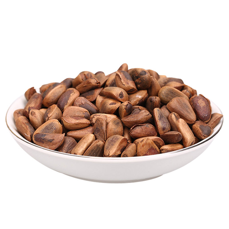 红松子松子东北特产野生非油炸原味坚果零食500g_虎窝淘