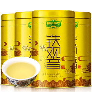 乐品乐茶茶叶乌龙茶铁观音清香型茶叶安溪铁观音茶叶罐装126g*2罐