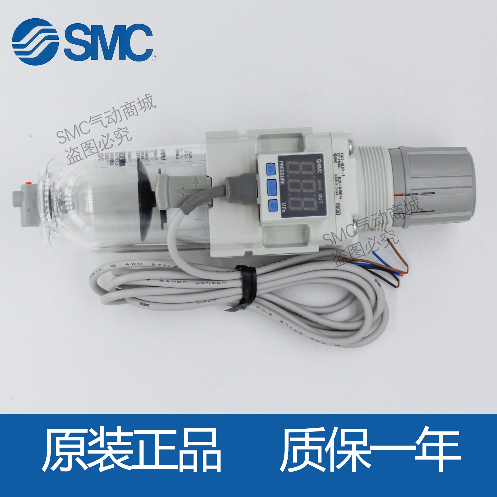 SMC过滤减压阀AW20/AW30/AW40/60-04-03-02-10-01BE1/BCE2/BDE3-B - 图0
