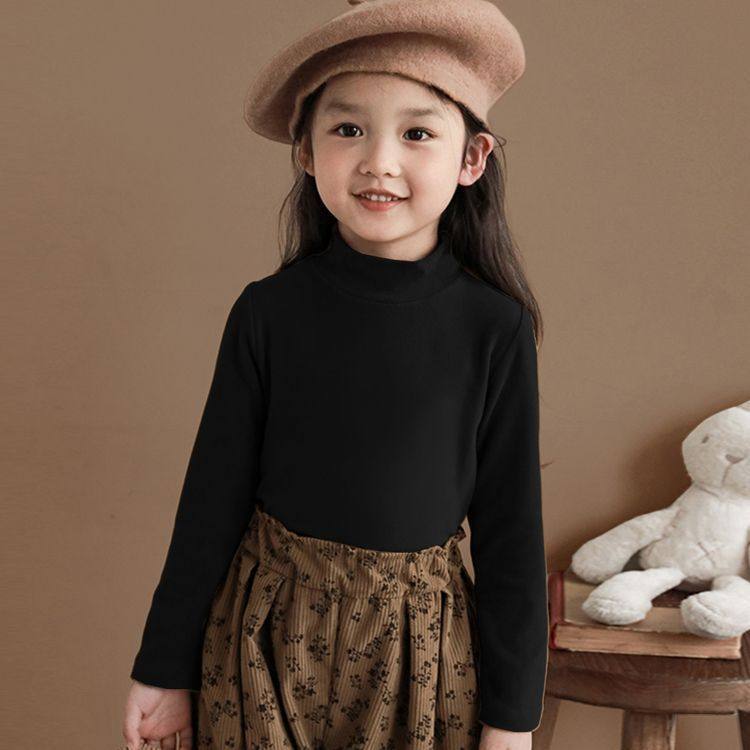 美拉德女童德绒秋冬季打底衫保暖半高领洋气内搭上衣儿童长袖t恤,淘宝优惠券,粉丝福利购,淘宝优惠卷