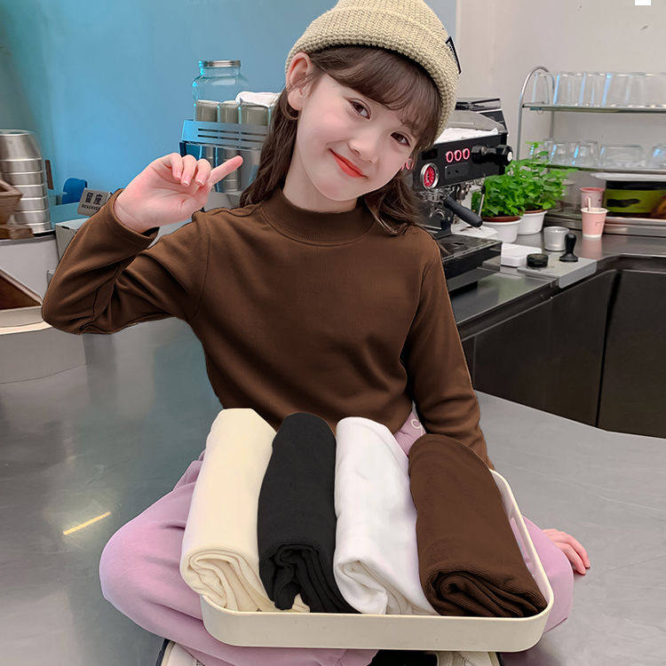 男女童德绒打底衫半高领内搭秋冬装新款中大儿童装保暖抓绒衣T恤,淘宝优惠券,粉丝福利购,淘宝优惠卷