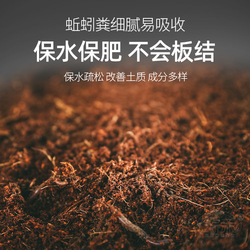 天然蚯蚓粪家庭种菜底肥 营养土花肥料蔬菜有机肥通用型花土种花 - 图2