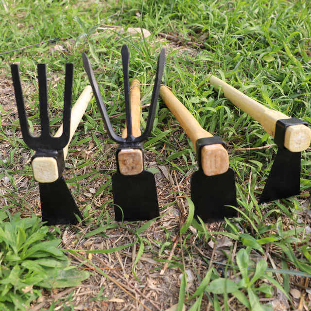 Wood stick hoe household vegetable gardening weeding hoe