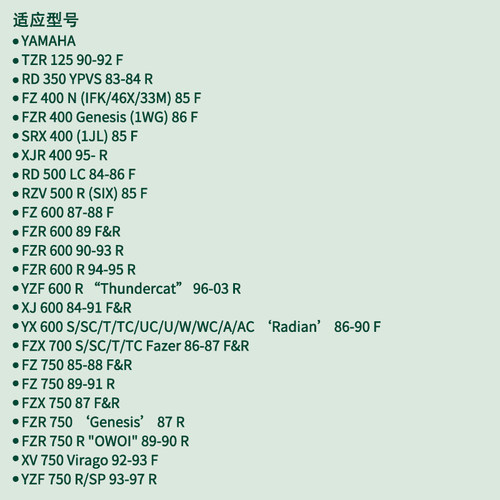 FJ1200 XVZ1200 大魔鬼1200 V-MAX1200 XJR1300后碟刹车片刹车皮 - 图3
