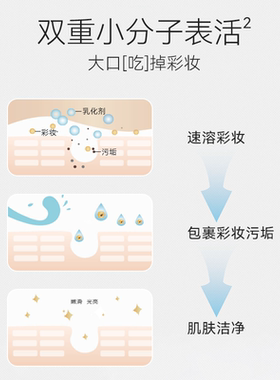 unny眼部唇部脸部三合一温和卸妆