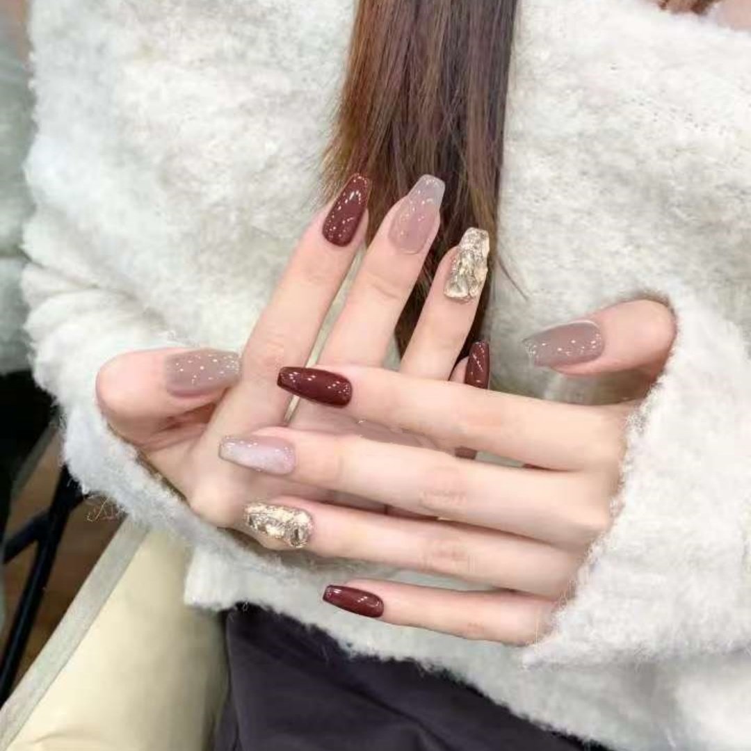 手工定制成品假指甲贴片显白港风显白可拆卸美甲穿戴甲孕妇新娘美,淘宝优惠券,粉丝福利购,淘宝优惠卷