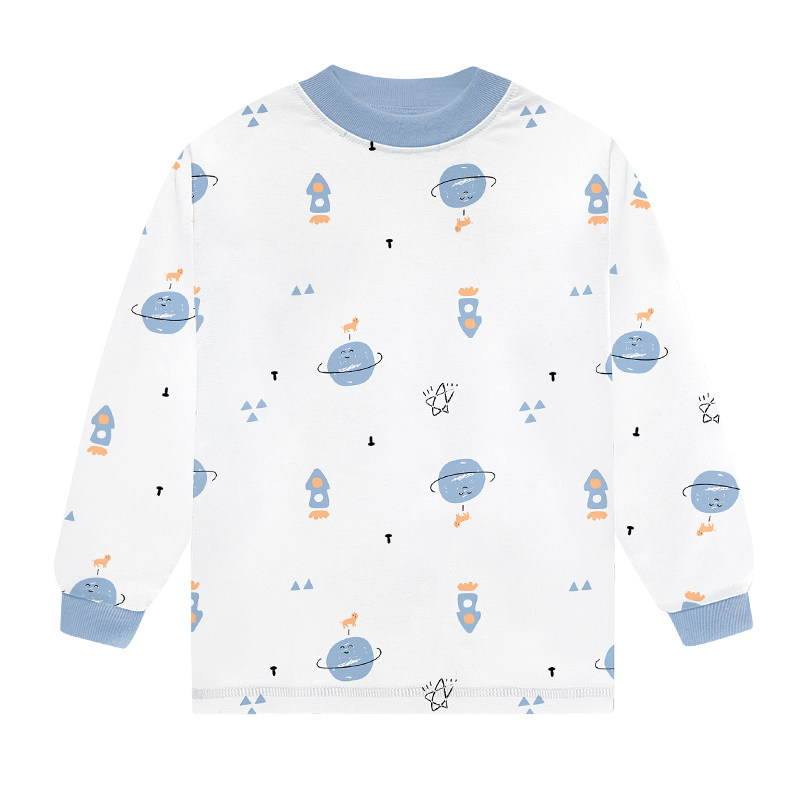 小青龙儿童秋冬薄款保暖纯棉单秋衣男女童棉毛衫全棉单条打底秋裤