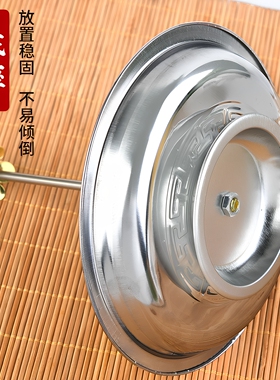 不锈钢盘香支架可伸缩檀香盘香托香座熏香炉塔香香插点香器香灰盘
