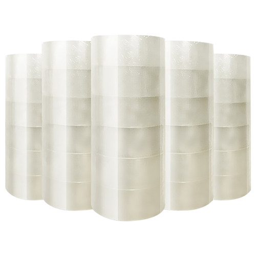 快递封箱打包胶带纸封口胶布 宽4.5/6.0CM大卷透明胶带整箱批发 - 图3