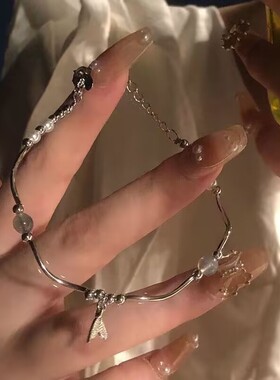 小红书同款山茶花手链女轻奢ins小众少女心闺蜜手链套装礼物