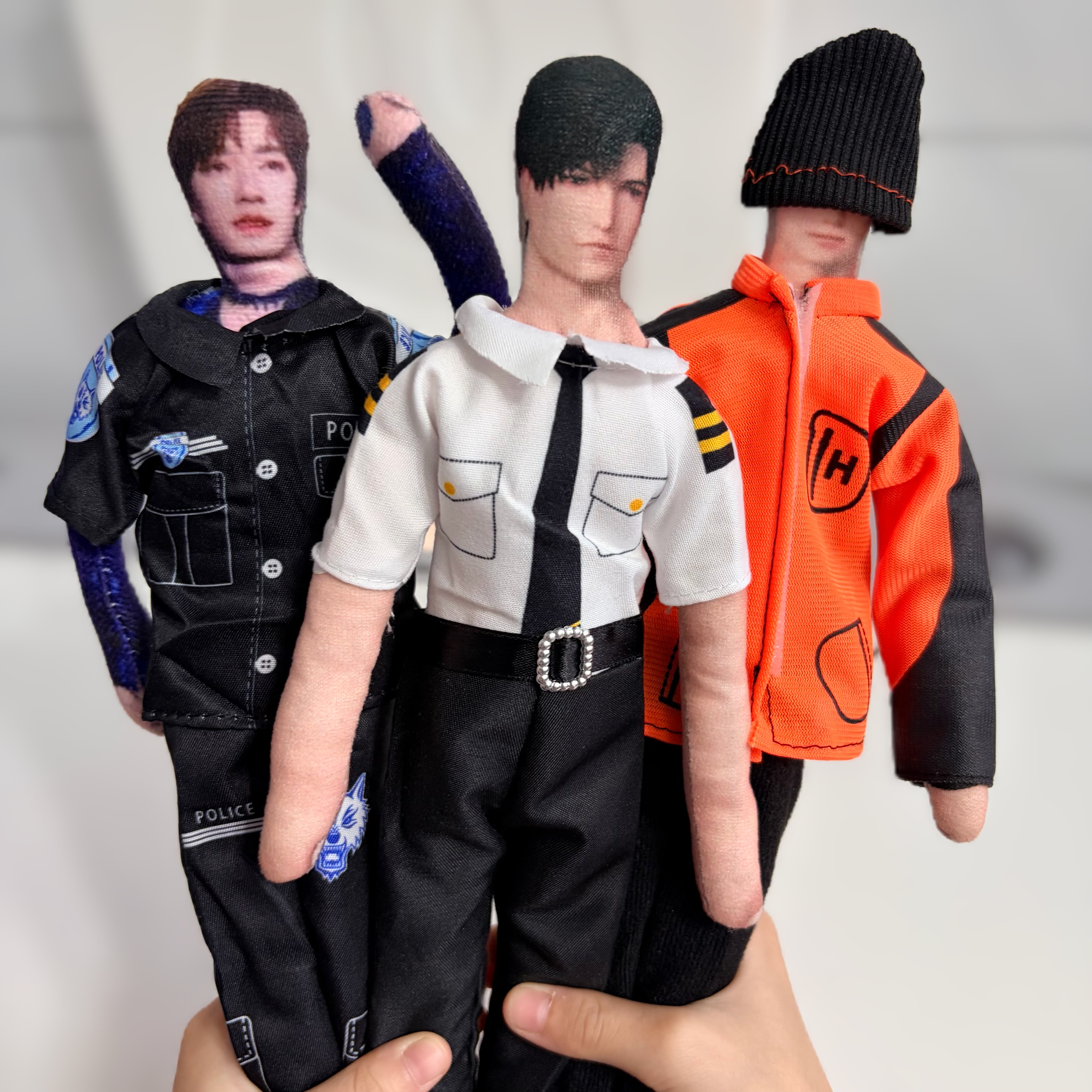 黑警服职业装第五人格衣服30cm娃娃衣服男女恋与深空老鼠干衣配件 - 图1