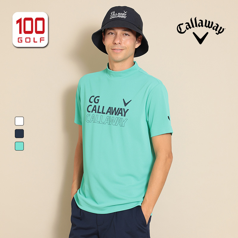 Callaway/卡拉威高尔夫男装短袖24夏季舒适休闲运动立领男T恤 - 图1