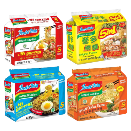 港版印尼Indomie营多捞面5连包 传统正宗捞面方便面拌面汤面泡面 - 图3