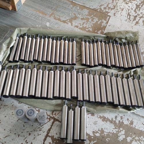 托辊高绞线机导线筒线缆配件过线钢丝筒拉丝筒不锈钢滚筒 - 图1