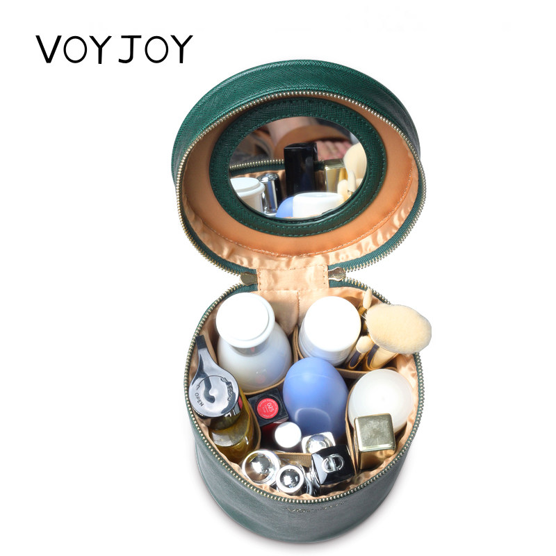 圆筒式女便携小号多功能化妆包 voyjoy化妆包