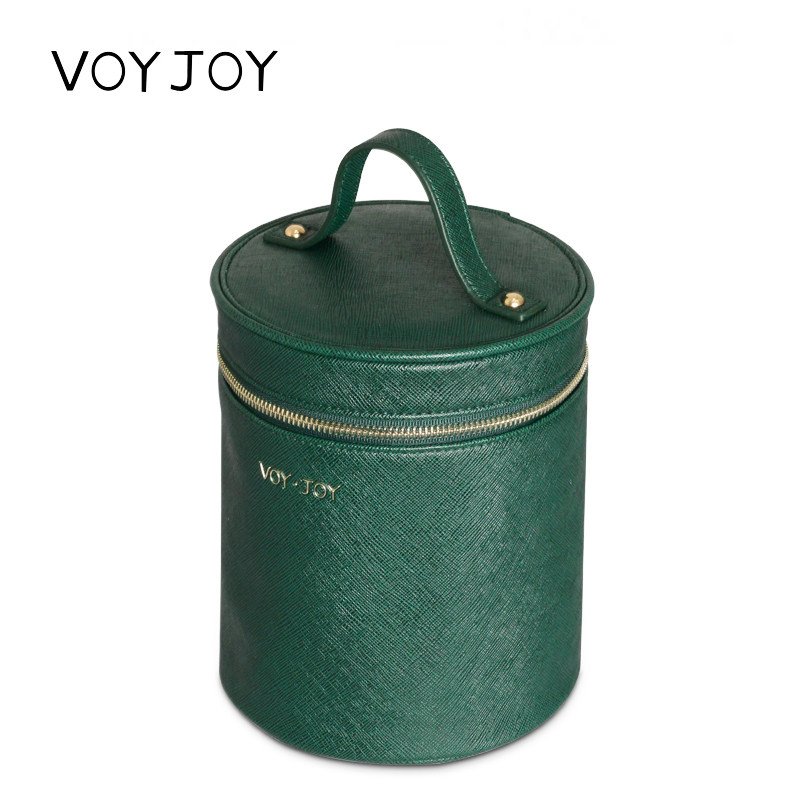 圆筒式女便携小号多功能化妆包 voyjoy化妆包