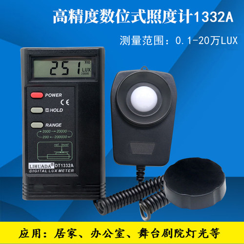 光强测试仪光线测量光照度光度计测光照强度照度灯光亮度测光家用 - 图1