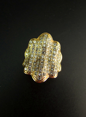 女微镶锆石华丽夸张气质百搭戒指