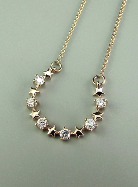 大厂出品微镶锆石锁骨链流行首饰