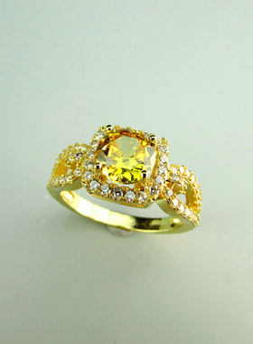 女微镶锆石优雅气质百搭戒指指环