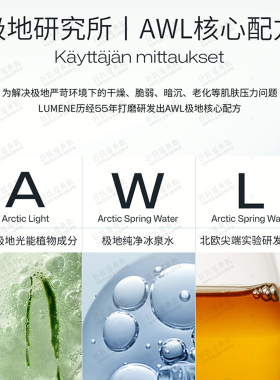 现货｜芬兰Lumene优姿婷极地保湿面霜滋润版50ml北极冰泉补水天然