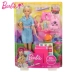 Barbie Girl Princess Play House Toy FWV25 Du khách nhỏ Du lịch Barbie và Pet D - Búp bê / Phụ kiện