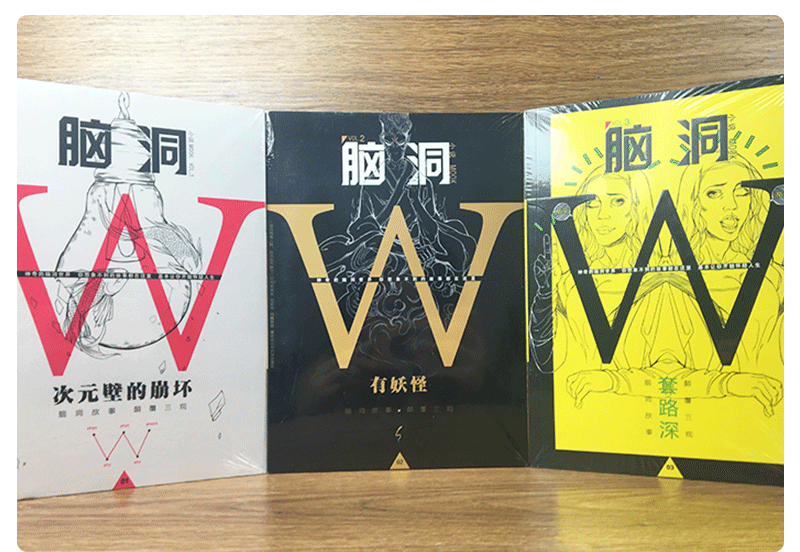 【正版包邮】脑洞W1+2+3 共3册无色方糖 脑洞故事 颠覆三观 二次元发烧友 脑洞大开 开了个脑洞 - 图0