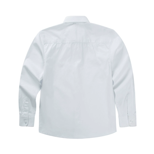 Детская утепленная белая демисезонная рубашка для мальчиков, удерживающая тепло форма, подходит для подростков