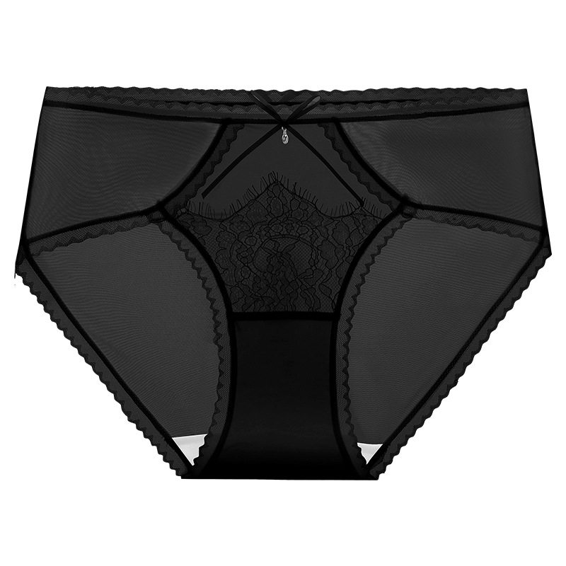 花颜月貌' 法式轻奢纯欲缎面蕾丝内裤女生高开叉桑蚕丝抑菌三角裤,淘宝优惠券,粉丝福利购,淘宝优惠卷