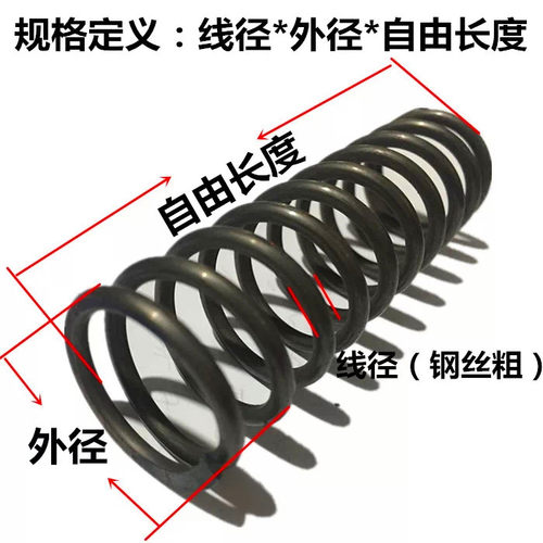 弹簧大压簧强缩回位Y型弹力螺旋高频振动筛减震锰钢丝定做 - 图0