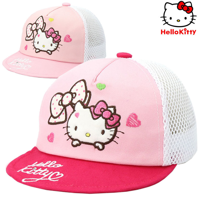 凯蒂猫儿童帽子春秋婴儿鸭舌帽薄款网眼女童女孩遮阳帽宝宝棒球帽,淘宝优惠券,粉丝福利购,淘宝优惠卷