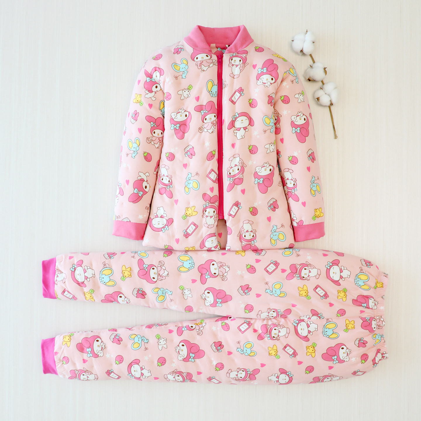 天然棉花手工棉衣套装儿童冬小学生男女保暖棉服大童棉裤加厚棉袄,淘宝优惠券,粉丝福利购,淘宝优惠卷