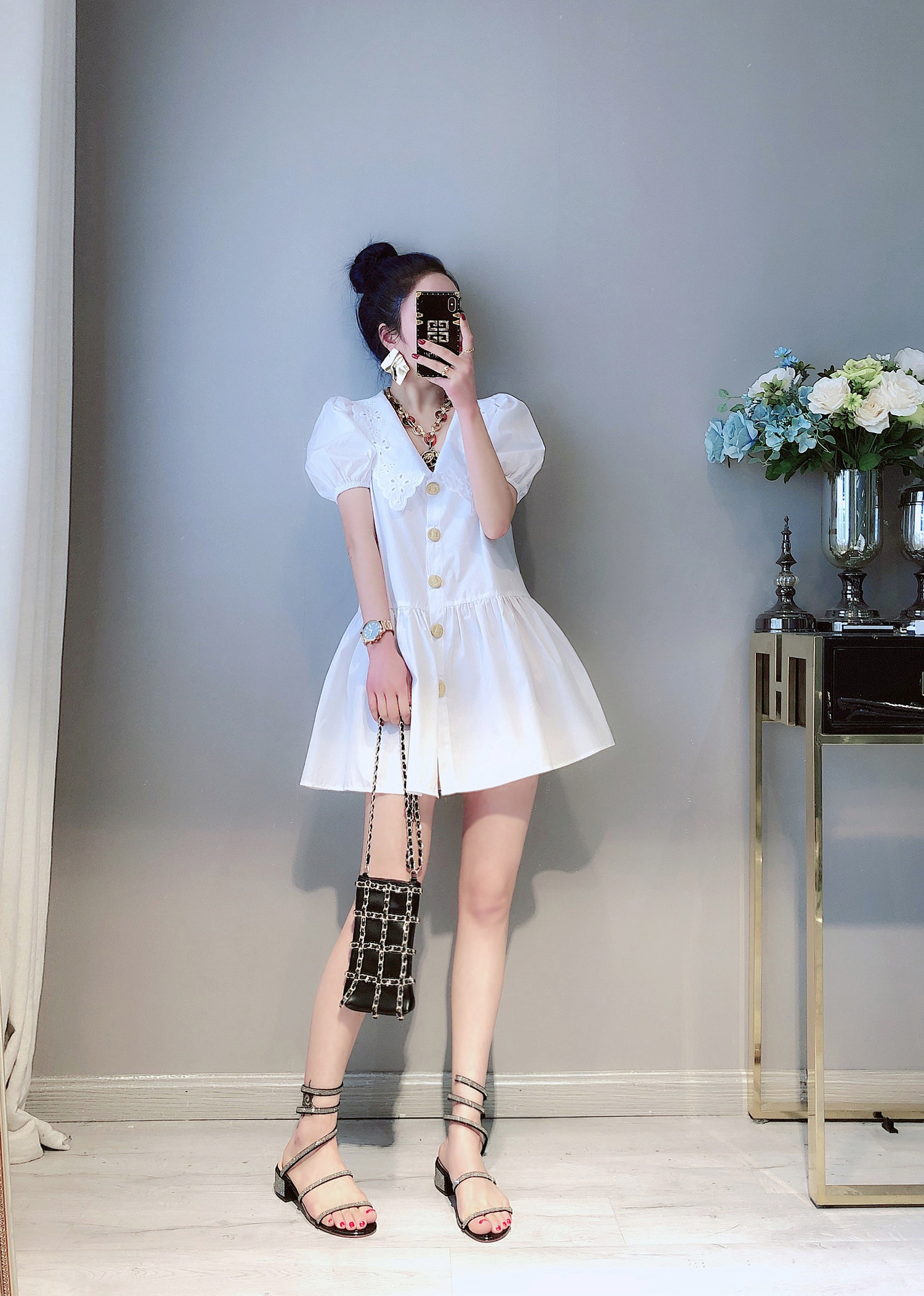 only you2020夏装新款复古连衣裙 ONLY YOU只有你 定制连衣裙