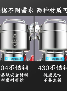 玖蓝800g中药打粉机研磨干磨磨粉