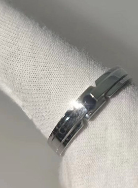 星河之恋结婚对戒情侣戒指纯银镀金镶嵌莫桑钻石黑白钻订做可刻字