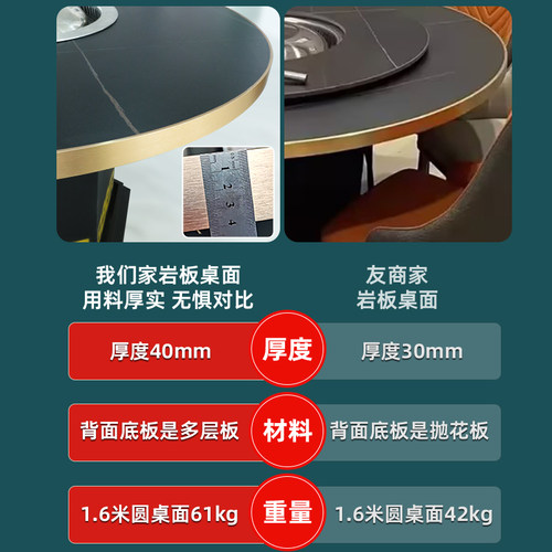自净化无烟火锅桌子东北铁锅炖灶台桌地锅鸡专用桌商用岩板火锅桌 - 图1