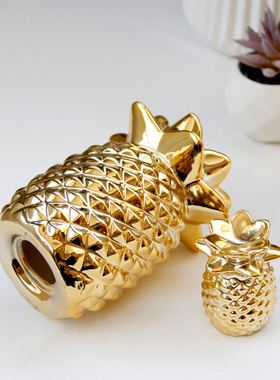 室内金色陶瓷桌面欧式风小摆设