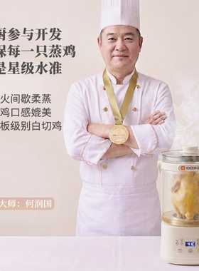 坛香鸡隔水蒸鸡专用锅加厚玻璃防爆蒸焗壶炉蒸煮养生煲汤全鸡神器
