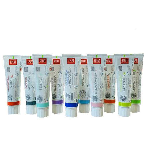 俄罗斯原装进口splat斯普雷特牙膏清新口气魔力美白活性100ML包邮 - 图3