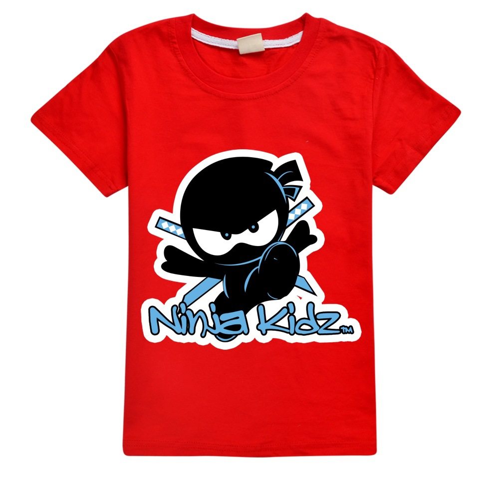 Ninja kidz男童T恤2023夏季忍者小子 纯棉圆领上衣卡通休闲短袖薄,淘宝优惠券,粉丝福利购,淘宝优惠卷